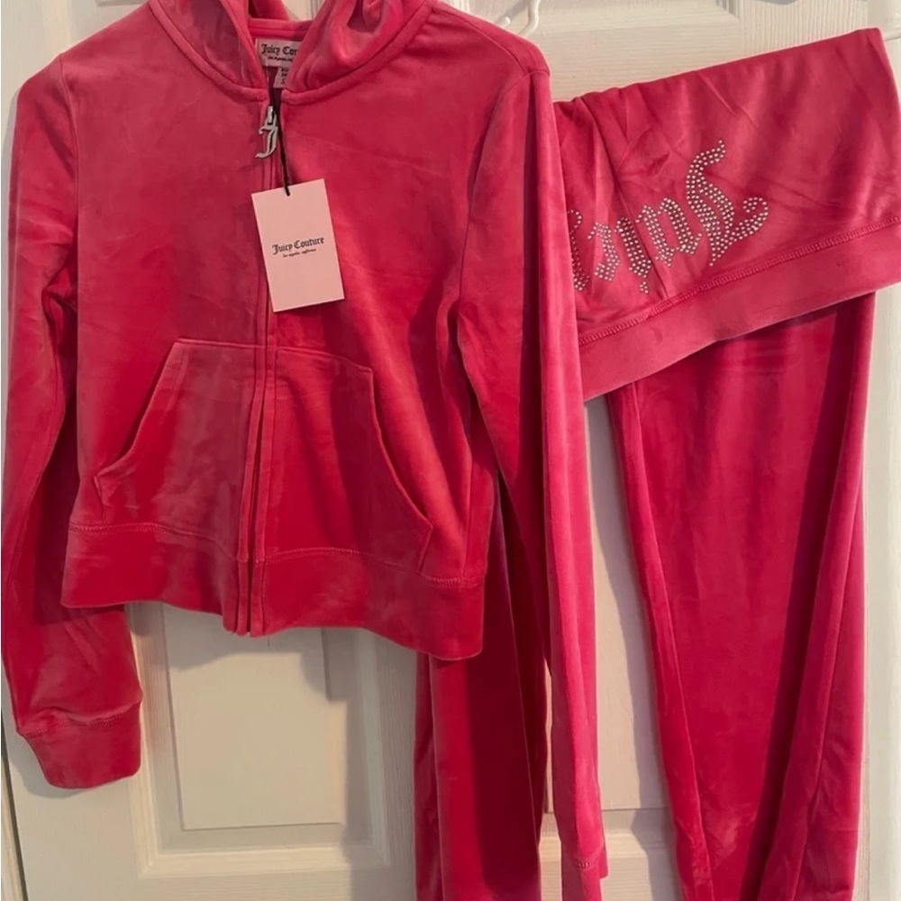 Hot pink juicy couture track suit